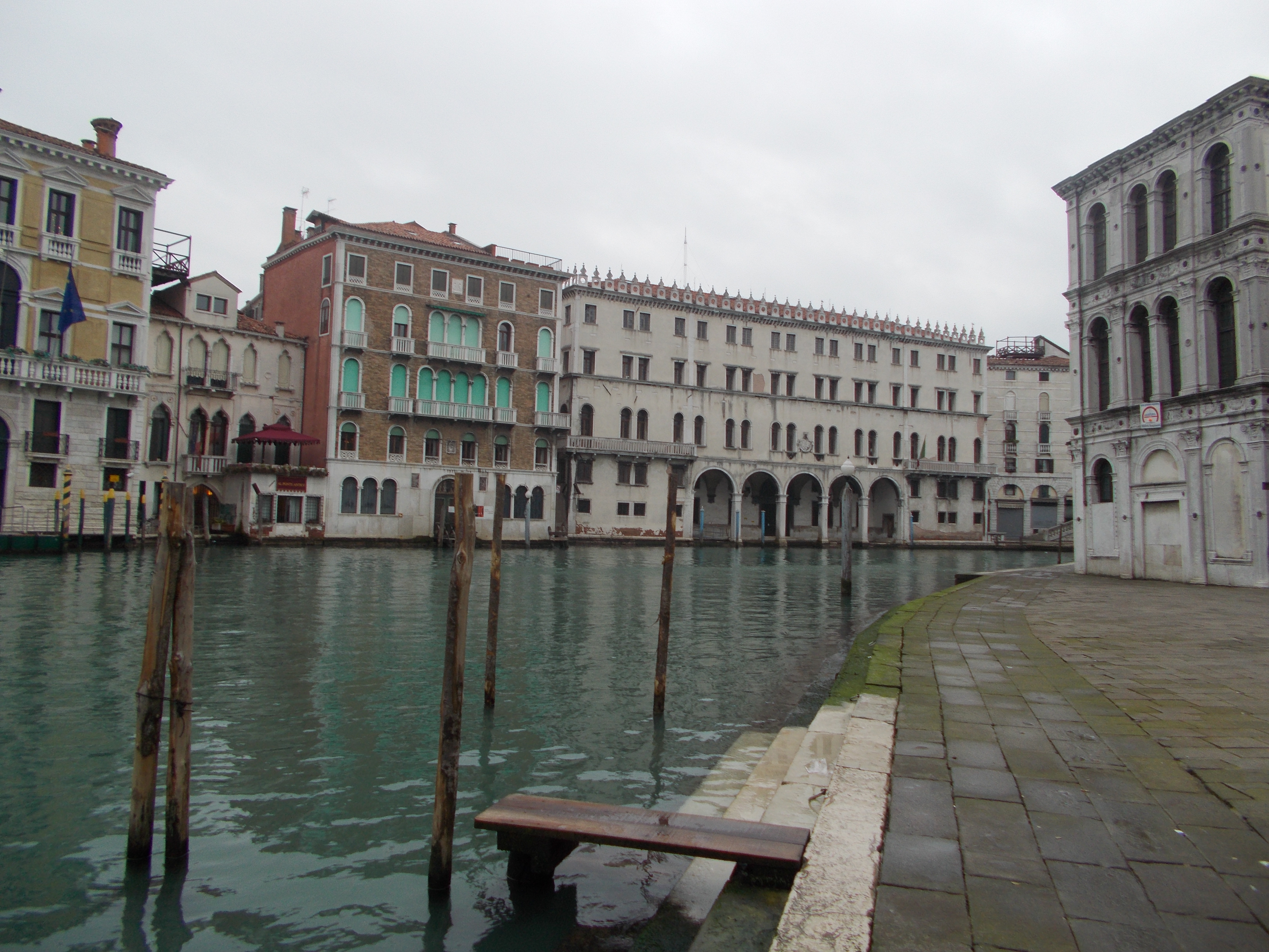 A cold gray early morning in Venice - quiet and spellbinding.